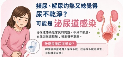 頻尿、解尿灼熱又總覺得尿不乾淨？可能是泌尿道感染